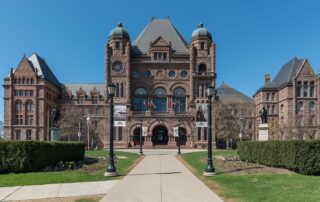 South view of the Ontario legislative building, Toronto.