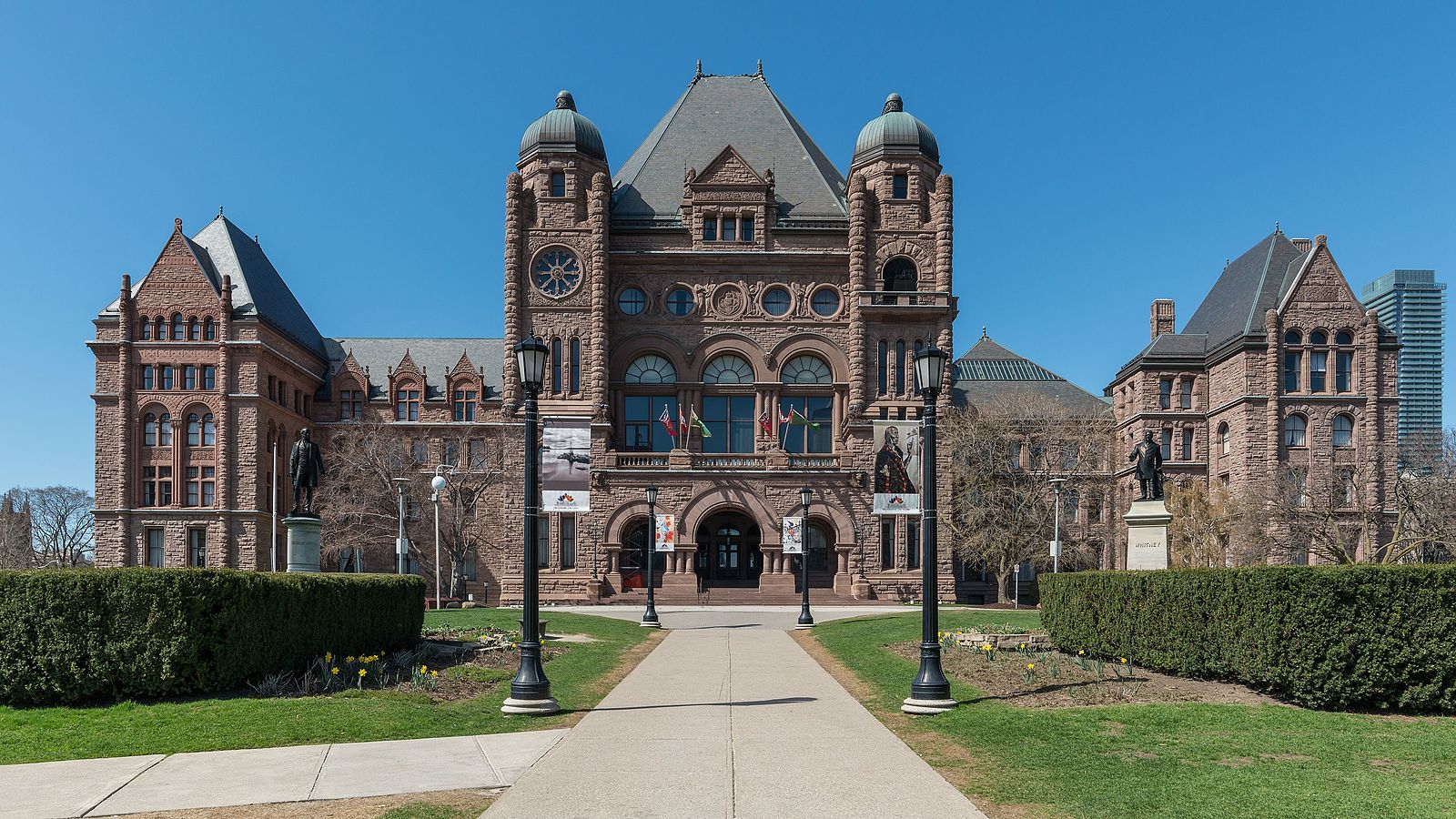 South view of the Ontario legislative building, Toronto.