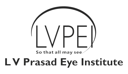 Logo for LV Prasad Eye Institute (LVPEI), with the tagline "So that all may see", located in the testimonials section