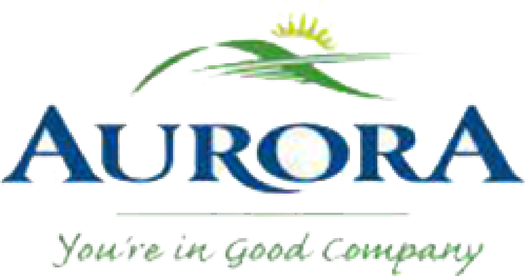 Logo of the Town of Aurora, including the tagline "You're in Good Company", in the who we are section.