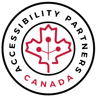 Logo of Accessibility Partners Canada, in the home page section